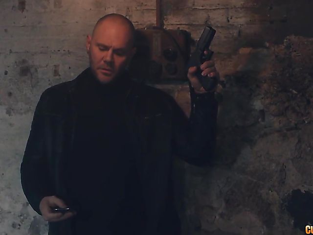 Armed man bangs gorgeous brunette Susy Gala