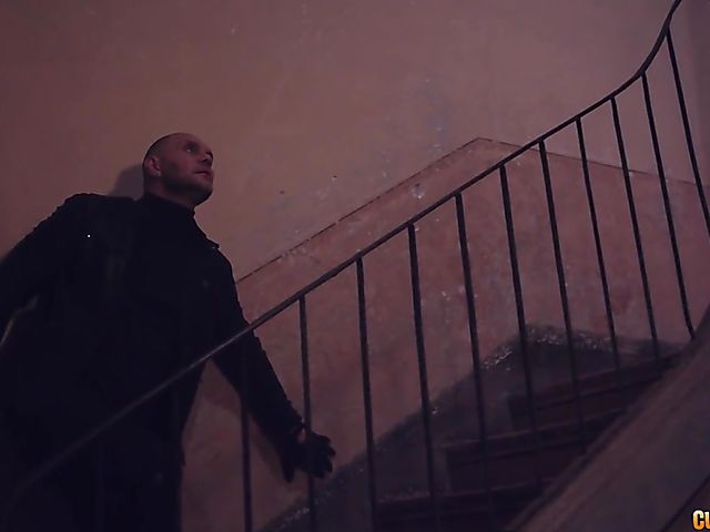 Armed man bangs gorgeous brunette Susy Gala