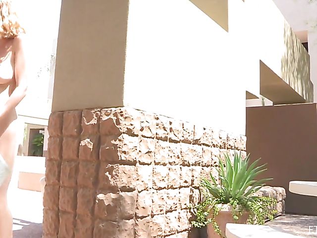 Indecent exposure and hitachi squirt with Anya