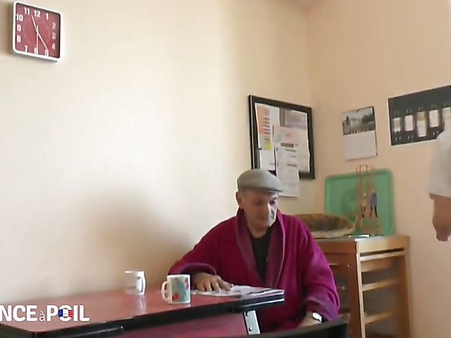 Old man asian teen fucking in his place