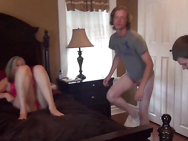 Two horny boys fuck mom Michelle Meadows