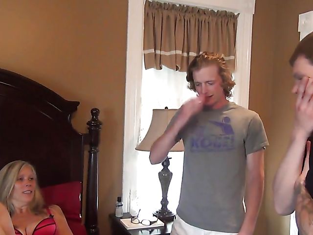 Two horny boys fuck mom Michelle Meadows