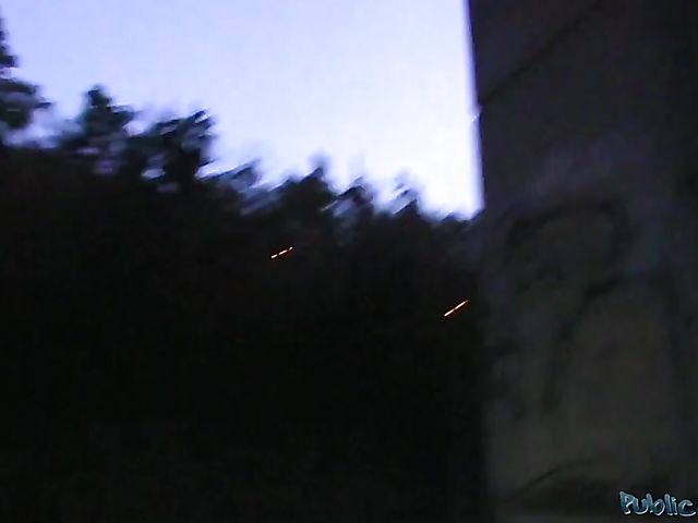 Public Agent sticks his dick in redhead Maja