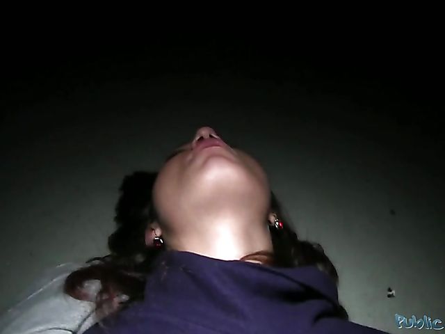 Public Agent sticks his dick in redhead Maja