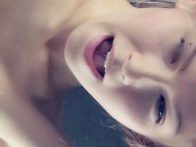 Erotic solo with a long haired babe in panties