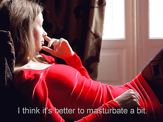 Russian girl Gloria masturbates her really beautiful pussy