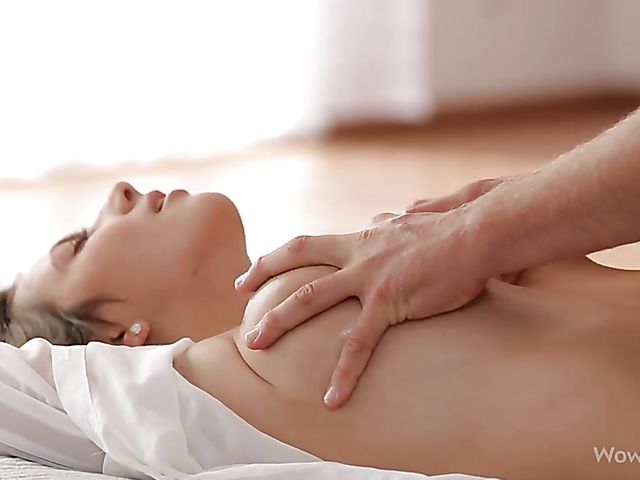 Big tits girl Connie makes love passionately