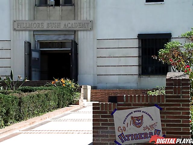 Busty teachers do wild things at school