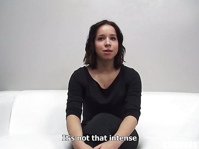POV Czech Casting with 19-year-old Simona