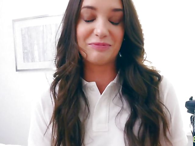 Gia Paige - Pretty brunette POV in the bedroom