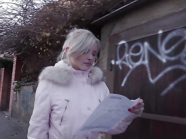 European blonde babe Zazie Skymm sucks & fucks