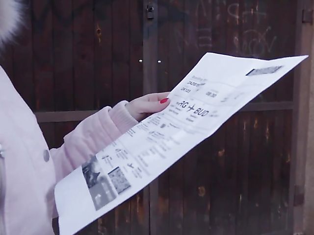 European blonde babe Zazie Skymm sucks & fucks