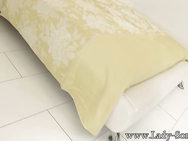 Lady Sonia interracial with a mask black guy