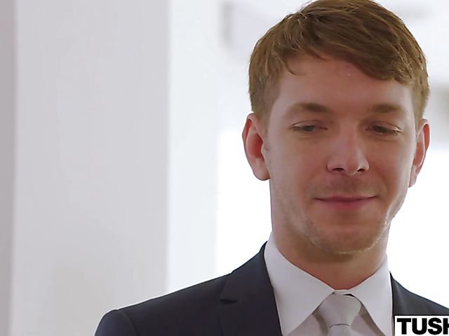 Anal teen Avi Love gets DPed by elegant gents