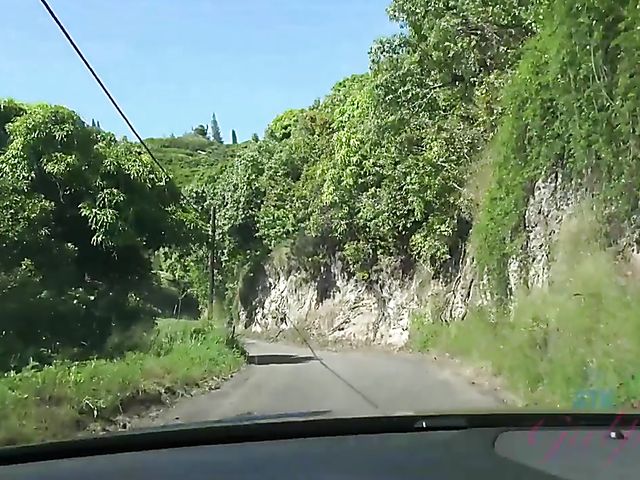 Car sex video with playful Ariel Grace