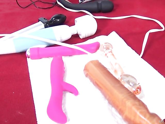 Pretty Val Dodds has a set of sex toys to play with