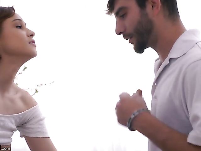 Angelic teen school girl Cadey Mercury takes on cock