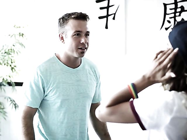 Hard sex with his skinny stepsister Uma Jolie