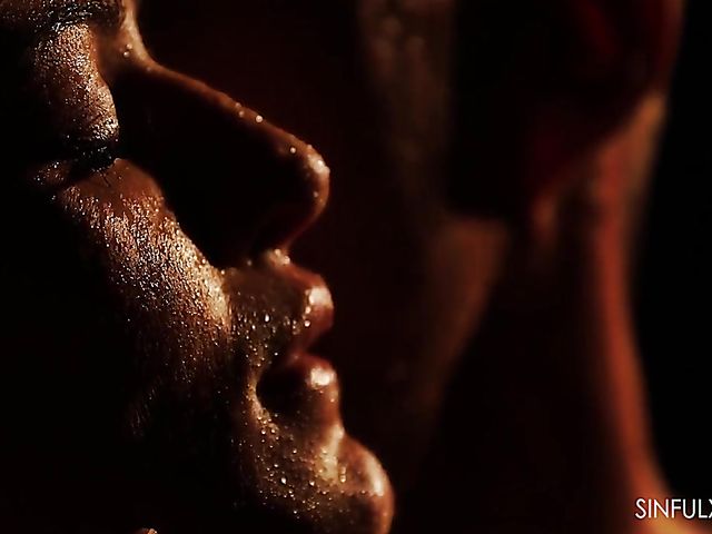 Erotic anal session in the dark with wet Cherry Kiss