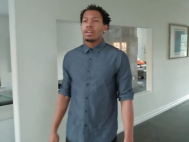 Interracial shower with horny girl Karly Baker