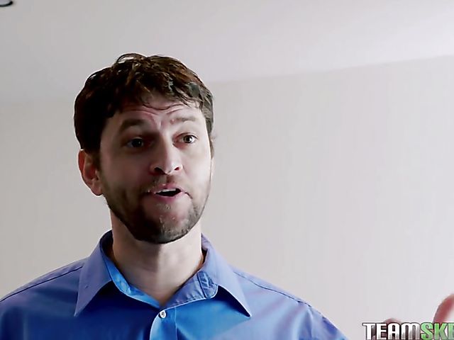 Petite schoolgirl Aubrey Sinclair gets railed in her room