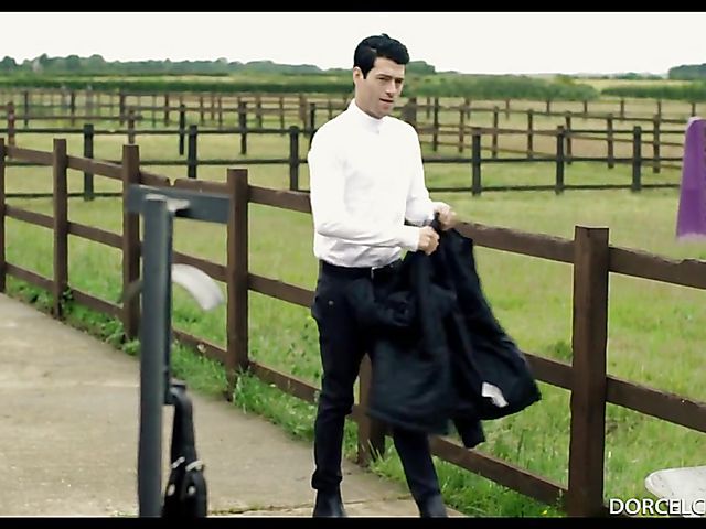 Gorgeous blonde horse rider Cayla gets a fuck