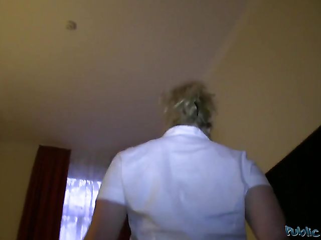 Slutty hotel maid Anna has sex for money