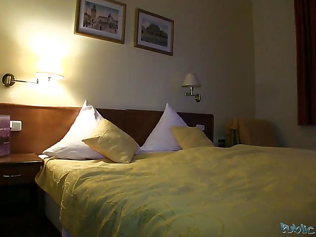 Slutty hotel maid Anna has sex for money