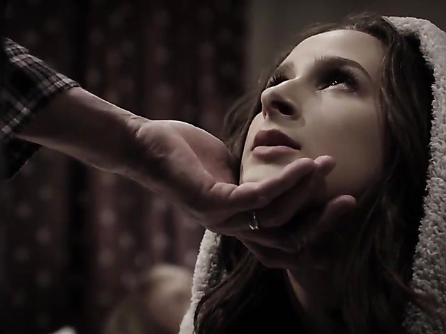 Stepdad fucks Ashley Adams next to his sleeping wife