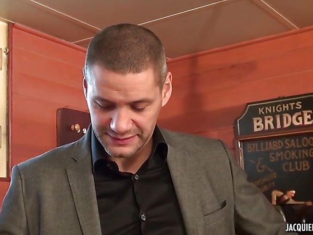 Flat chested mature Christina gets analyzed in the office