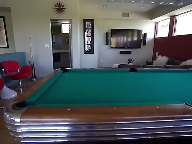 Interracial cumshot for a huge titty housewife