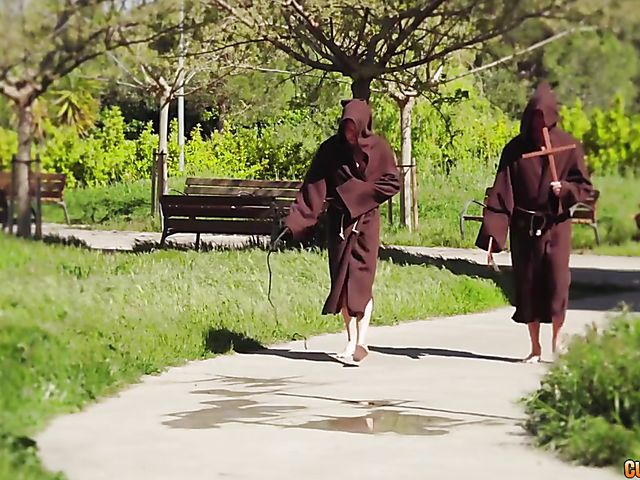 Sinful threesome with big boobs nun Susy Gala