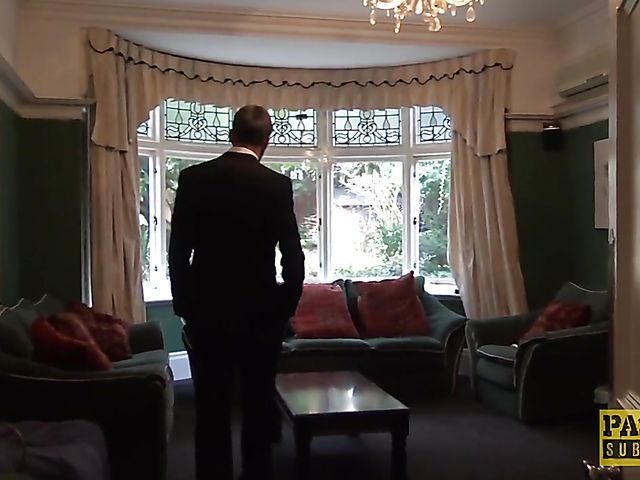 Dirty British lady Vicki Powell gets spanked and fucked