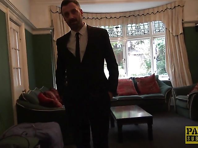 Dirty British lady Vicki Powell gets spanked and fucked