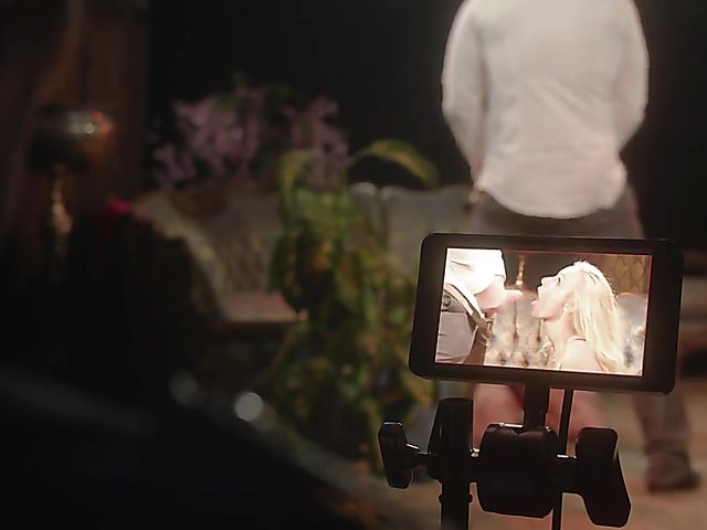 Three big titted blonde lesbians go wild