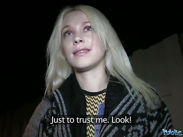 Russian blonde Arteya gets down on cock for cash