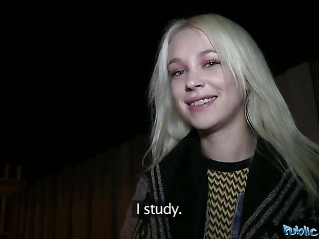 Russian blonde Arteya gets down on cock for cash