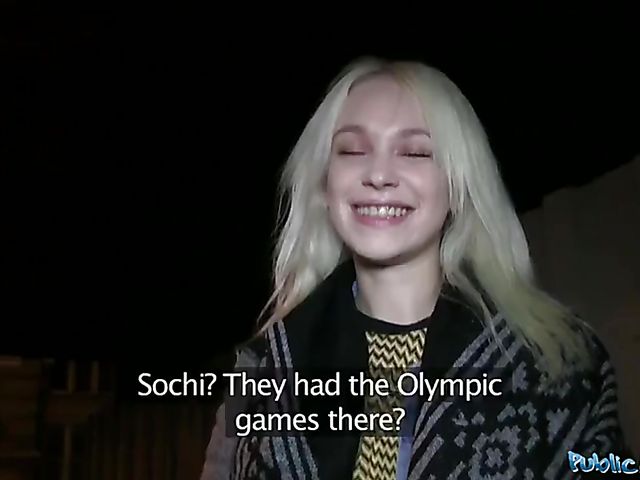 Russian blonde Arteya gets down on cock for cash