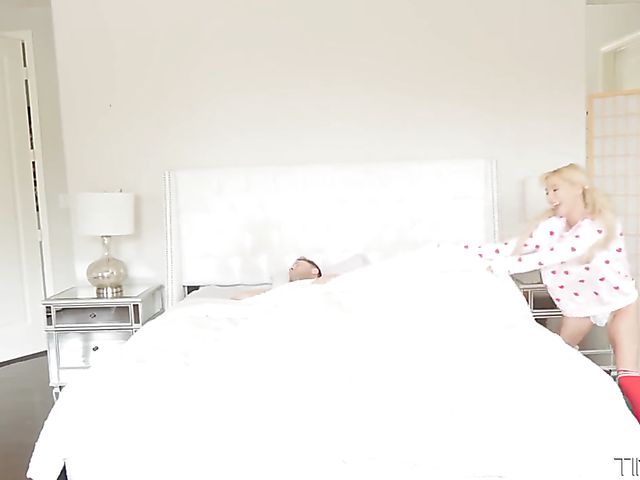 Tiny blonde Kenzie Reeves gets impaled on cock