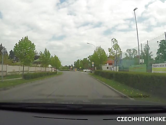 Outdoor sex with Czech hitchhiker Nicolette Noir