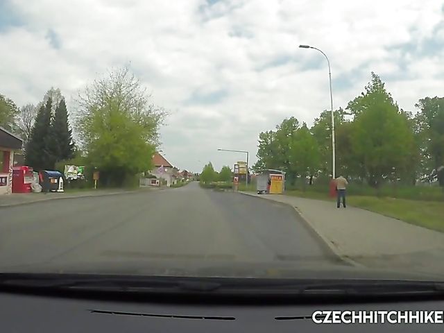 Outdoor sex with Czech hitchhiker Nicolette Noir