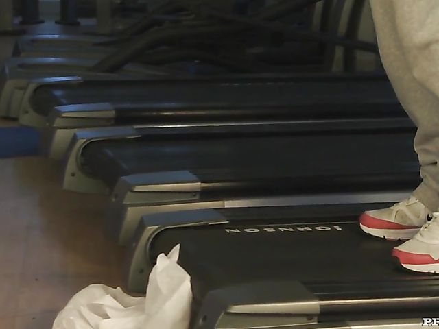 Gym threesome with anal loving Kristyna Kristal and Aliz