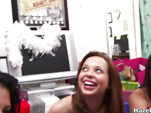 Lesbian games in the dorm with fresh girls