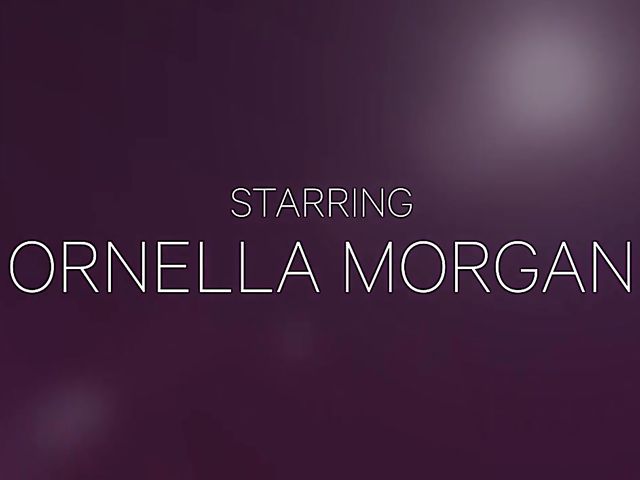 Rim job from long-haired euro girl Ornella Morgan