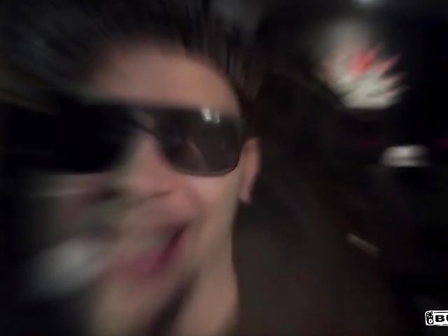 Tattooed german slut Sandy gets screwed in the backseat