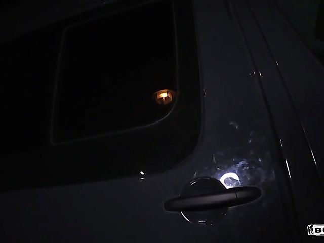 Tattooed german slut Sandy gets screwed in the backseat