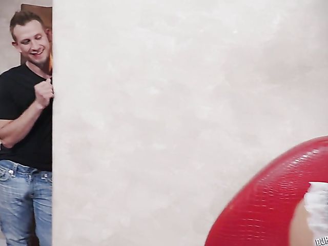 Big titted MILF maid Nina Elle gets analyzed