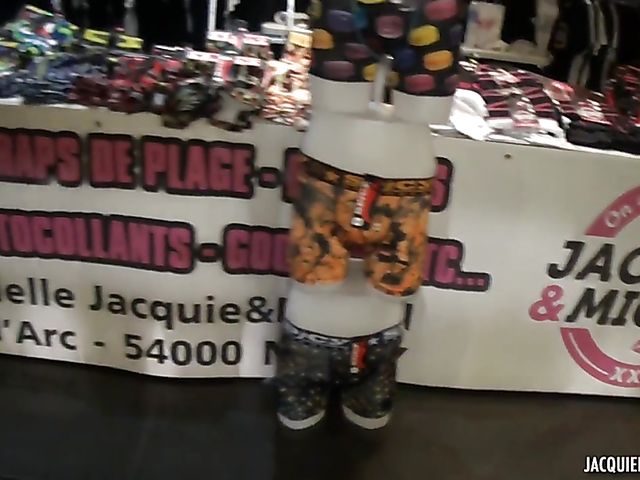 Chesty amateur MILF gets shared by fat guys