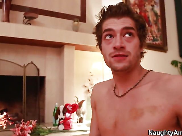 Sexy blonde Tara Lynn Foxx gets a good fuck by the fire