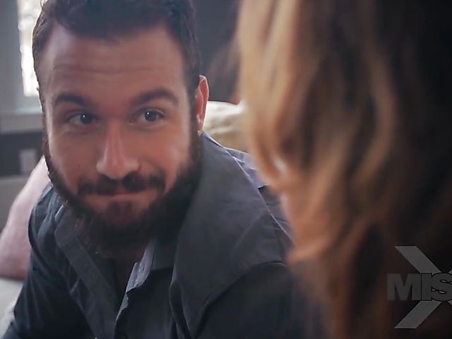 MILF with big fake boobs Krissy Lynn gets a fuck by the fire